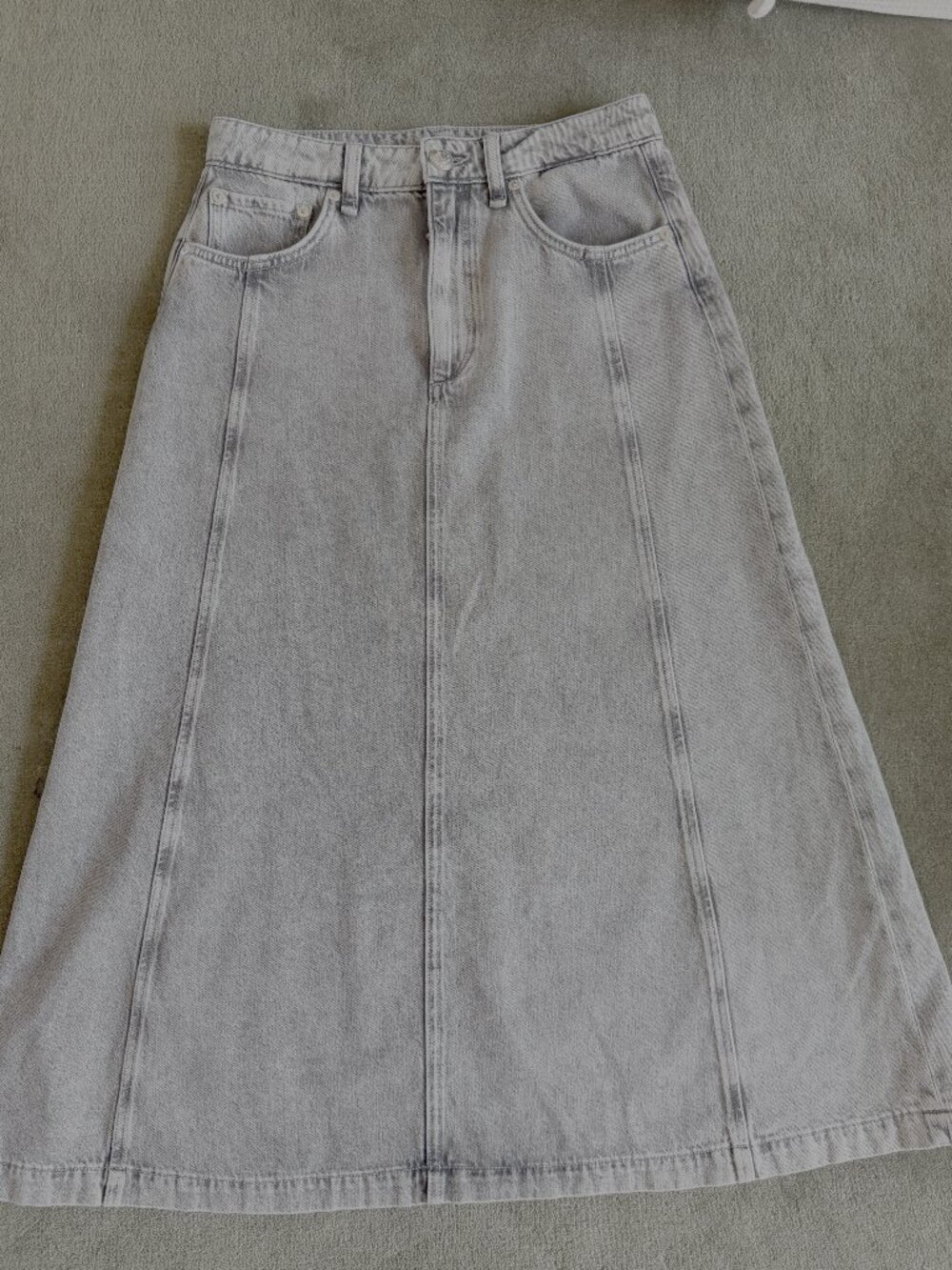 Rag & Bone Washed Denim Skirt Size 25